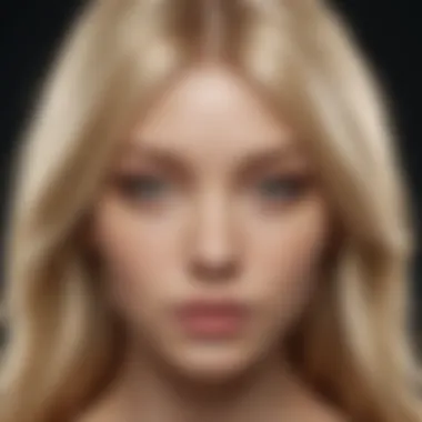 Cultural Significance of Blonde Hair An artistic representation of cultural symbols associated with blonde hair.