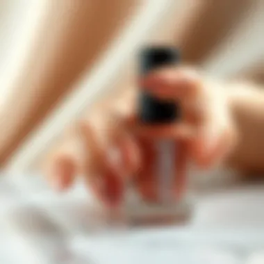 Trendy Rose Gold Glitter Nails Trendy rose gold glitter nails on a stylish background