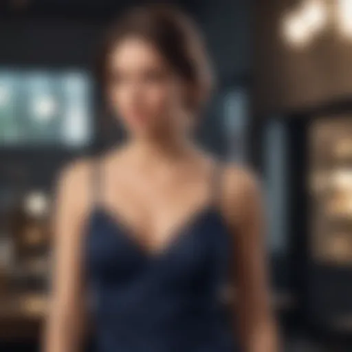 Elegant camisole styled for a casual outing