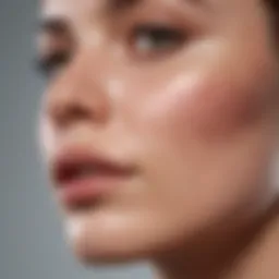 Close-up of chemical peel product showcasing its texture