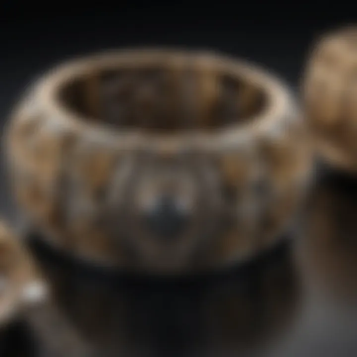 A close-up of premium materials used in high-end bracelets.