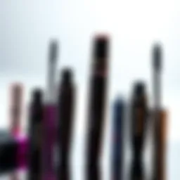 A collection of various high-quality mascara tubes showcasing unique designs