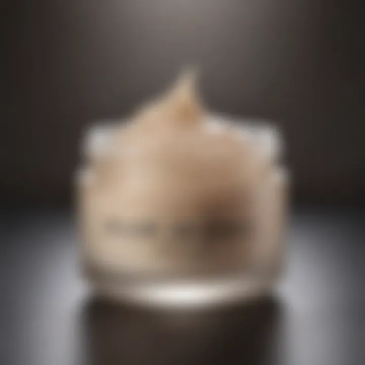 Luxurious moisturizer texture on a smooth surface