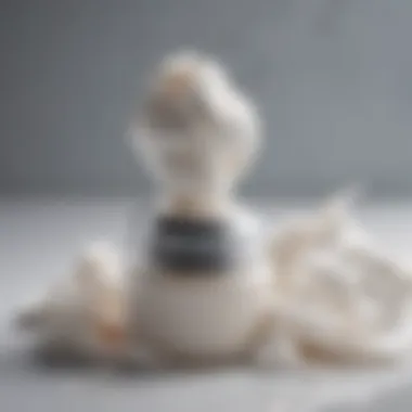 Aromatic Shaving Cream Lather Close-up of shaving cream lather with aromatic essence