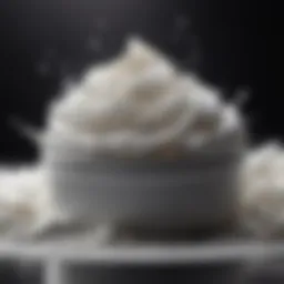 Luxurious shaving cream with a rich texture