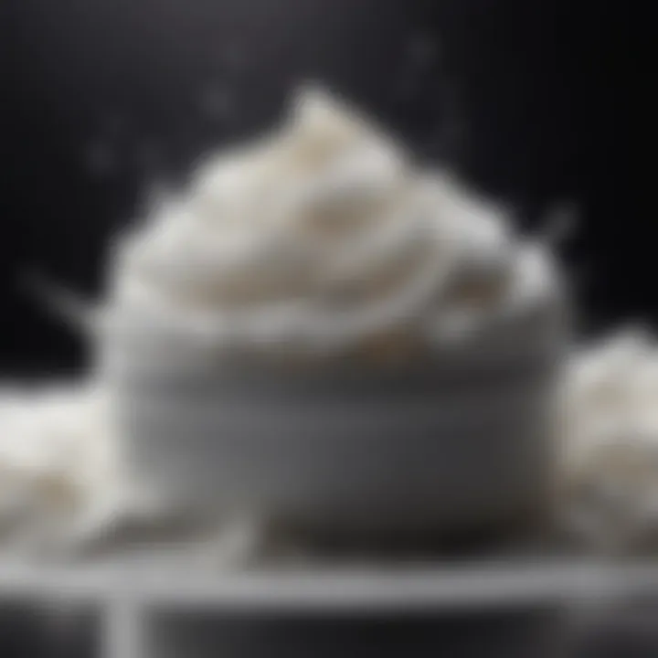 Luxurious shaving cream with a rich texture