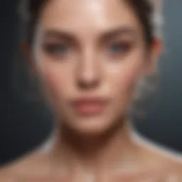 Close-up of moisturizing shampoo texture