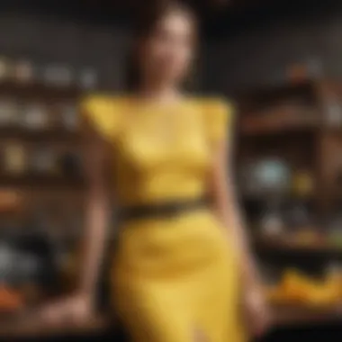 Complementary Accessories for the Dress A stylish arrangement of accessories complementing the dress.