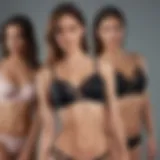 Stylish bralette collection showcasing diverse designs