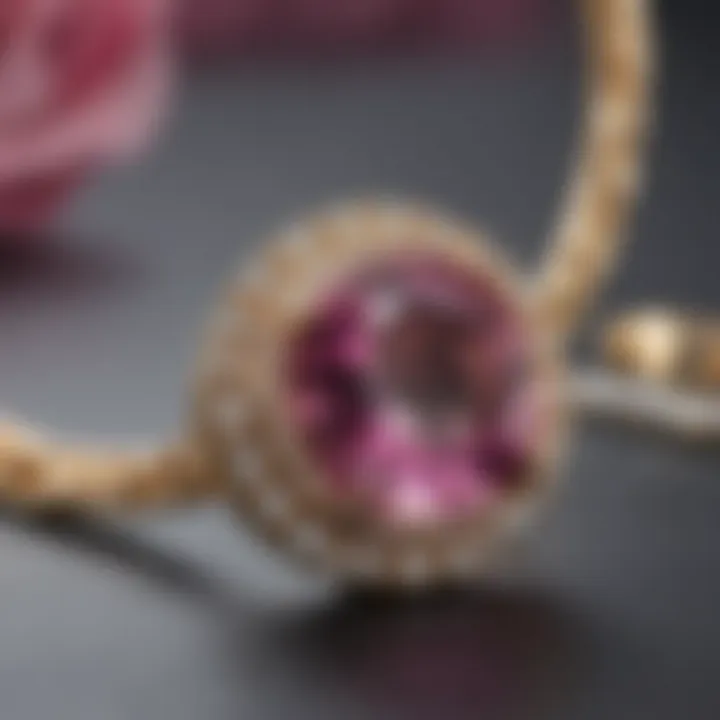 Close-up shot of Kate Spade's signature craftsmanship in jewellery