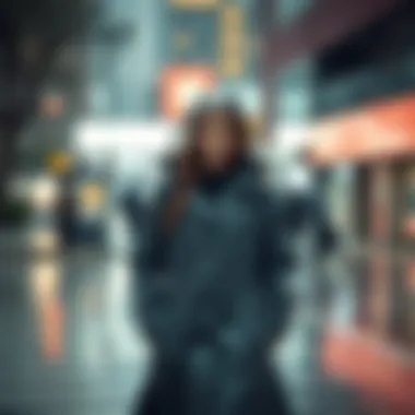 Fashion Meets Functionality in Rain Wear Stylish rain coats worn in urban settings