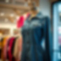 Stylish Nordstrom jean dress displayed on a mannequin