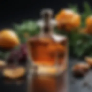 The Essence of Fragrance: Nature's Ingredients Aromatic ingredients arrayed artfully on a table