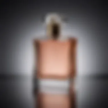 The Elegance of Scent: A Visual Representation Elegant glass perfume bottle reflecting light