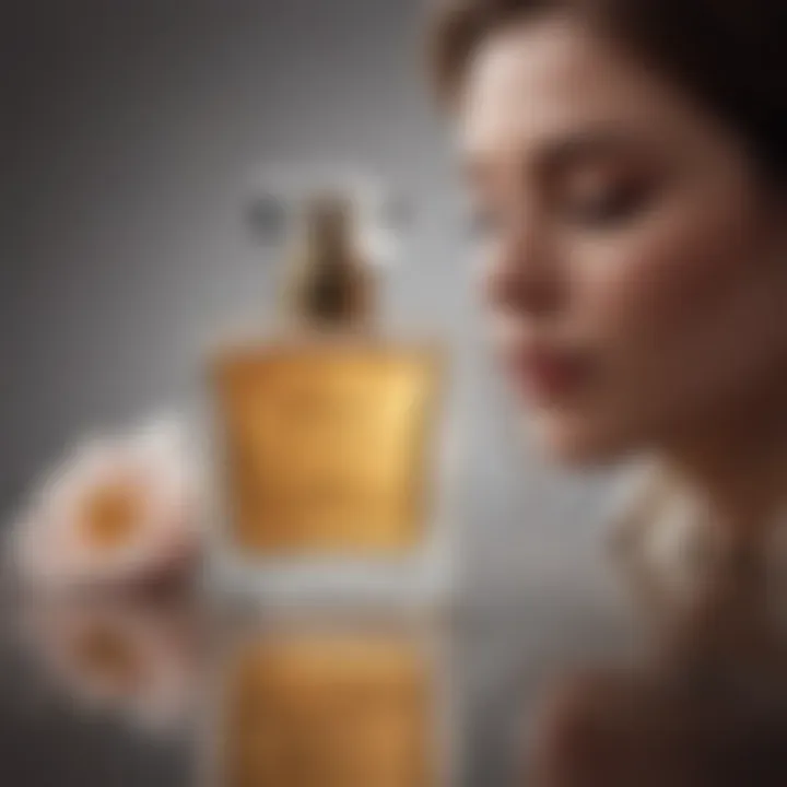 A serene setting illustrating personal fragrance selection