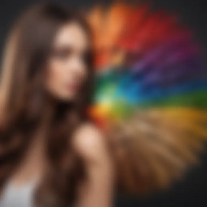 Color wheel showcasing various hair toners