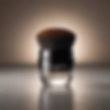A serene setting highlighting the care routine for maintaining the Shiseido Kabuki Brush.