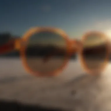 Sustainable Materials in Eyewear An artistic representation of sustainable materials used in eyewear manufacturing.