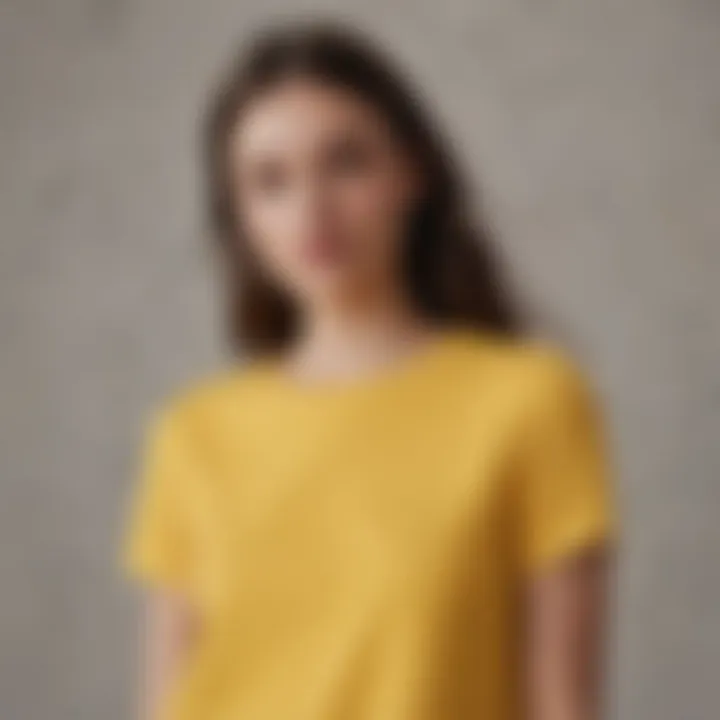Creative layering of the Madewell yellow top for a seasonal look