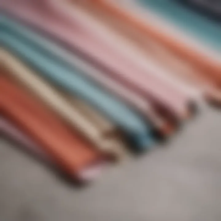 Variety of fabric swatches for house dresses