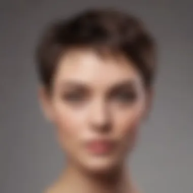 The Power of Short Hair: A Study in Elegance Elegant short hairstyle accentuating facial features