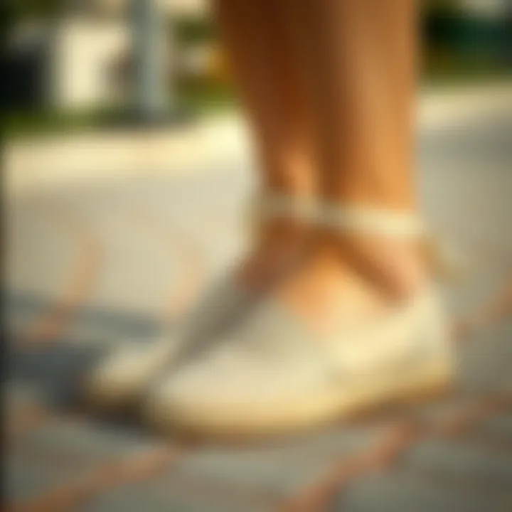 Chic espadrilles suitable for summer wear