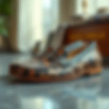 Stylish loafers adorned with unique patterns