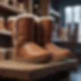 A collection of UGG boots showcased during a seasonal sale