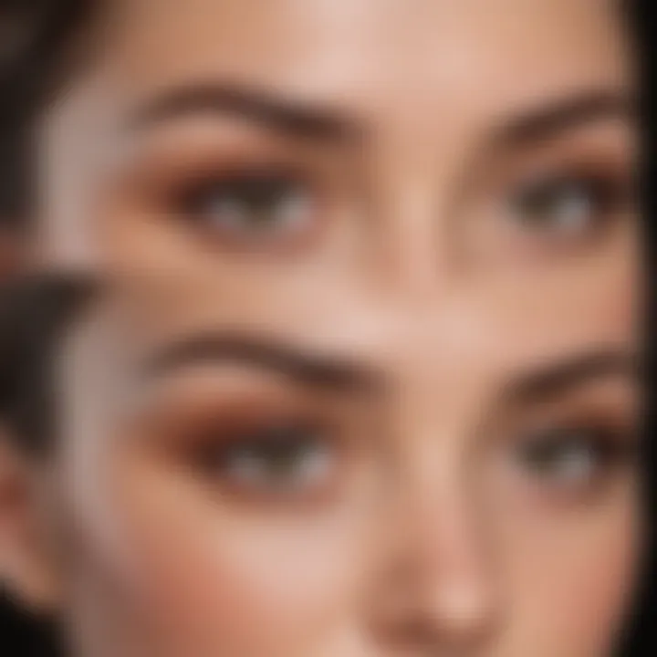 Before and after eyebrow transformation showcasing the skills of a brow artist