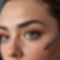 Expert brow shaping tools laid out for a session