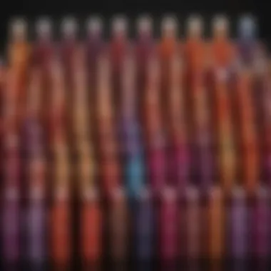 Vibrant display of Ulta temporary hair color spray options