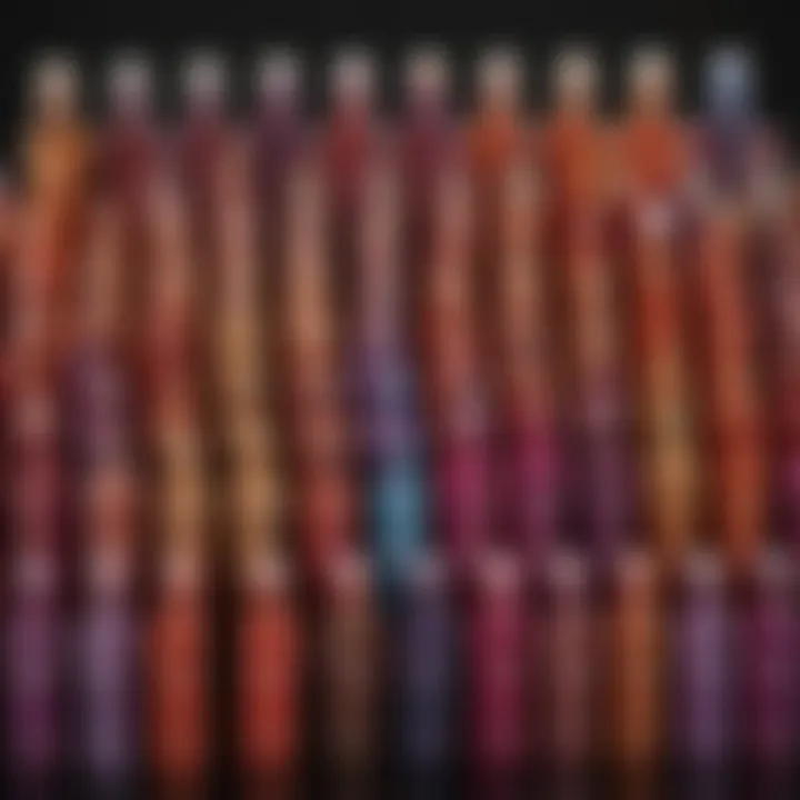 Vibrant display of Ulta temporary hair color spray options