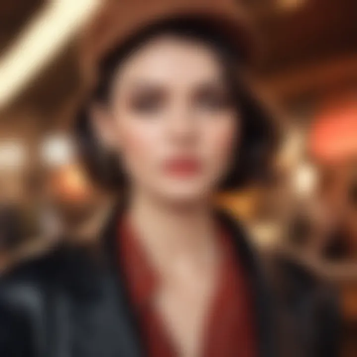 Fashionable blending of retro styles with today’s trends