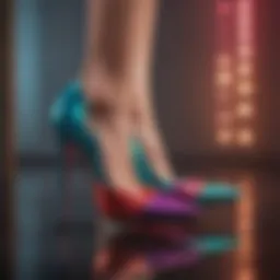 Elegant stiletto heels in vibrant colors