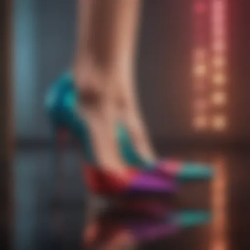 Elegant stiletto heels in vibrant colors