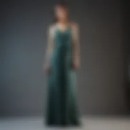 Elegant Zara casual maxi dress on a mannequin showcasing its flowing silhouette