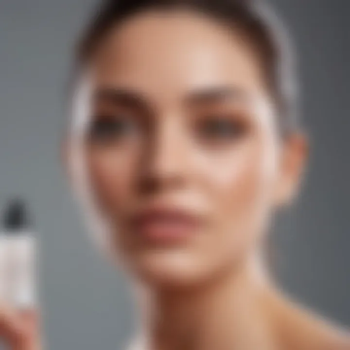 Variety of facial cleanser products suitable for different skin types