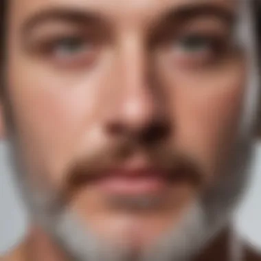 Application Technique of Facial Hair Strips A close-up of facial hair strips in application on the skin