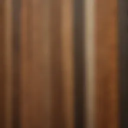 Variety of facial hair strips displayed on a wooden surface
