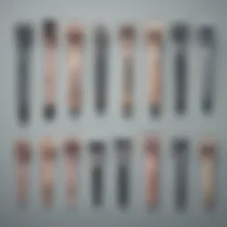 A collection of feminine hair trimmers showcasing various designs and functionalities