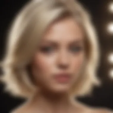 Expert Hair Treatment for Blonde Care Expert applying hair treatment