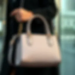 Elegant purse design showcasing ergonomic features