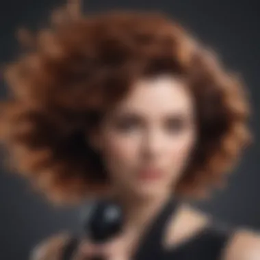 Healthy hair after using a frizzy hair dryer