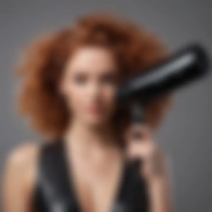 User-friendly controls on a frizzy hair dryer