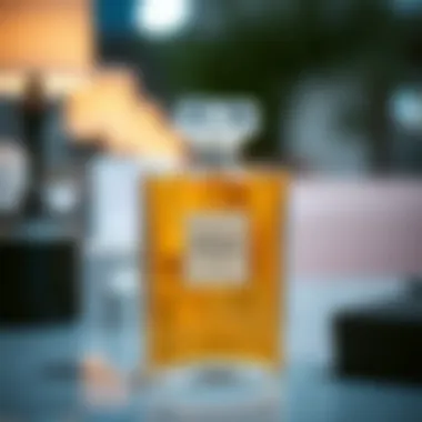 Elegant bottle of Gabrielle Chanel perfume