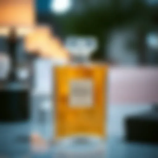 Elegant bottle of Gabrielle Chanel perfume