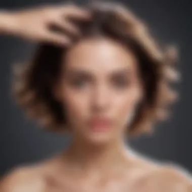 Proper Application Techniques for Shampooing A woman applying shampoo with a focused expression