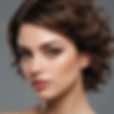 Close-up of hair showcasing volume and texture after mousse use