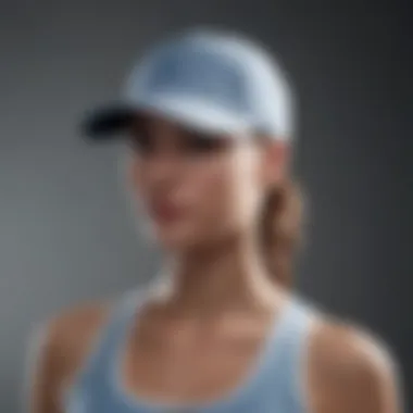 Sporty cap made from breathable fabric