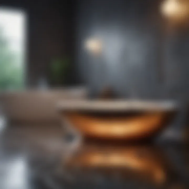 Sustainable materials used in luxury bathroom settings